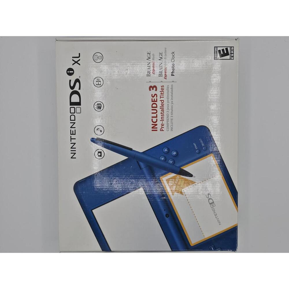 CIB modded Nintendo DSi XL in Midnight Blue (all DS Pokemon games)